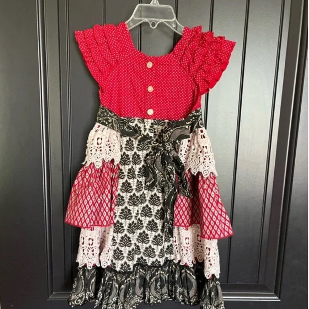 Mustard Pie girl ruffle dress